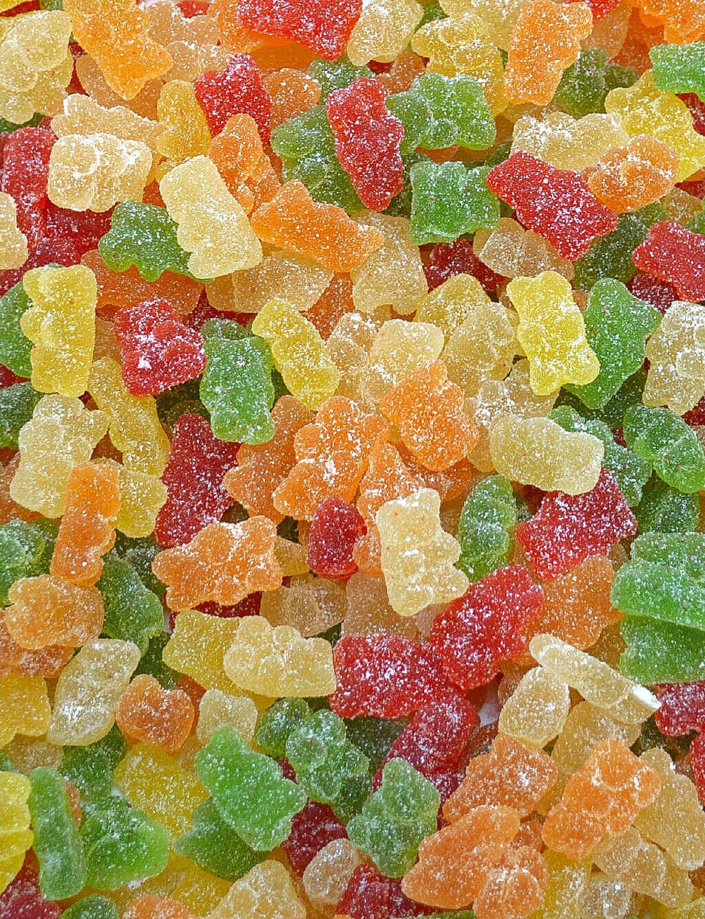 Ursos Glassgrain Sugar, 1 Kg de Saco, Peido e Sem Gordura