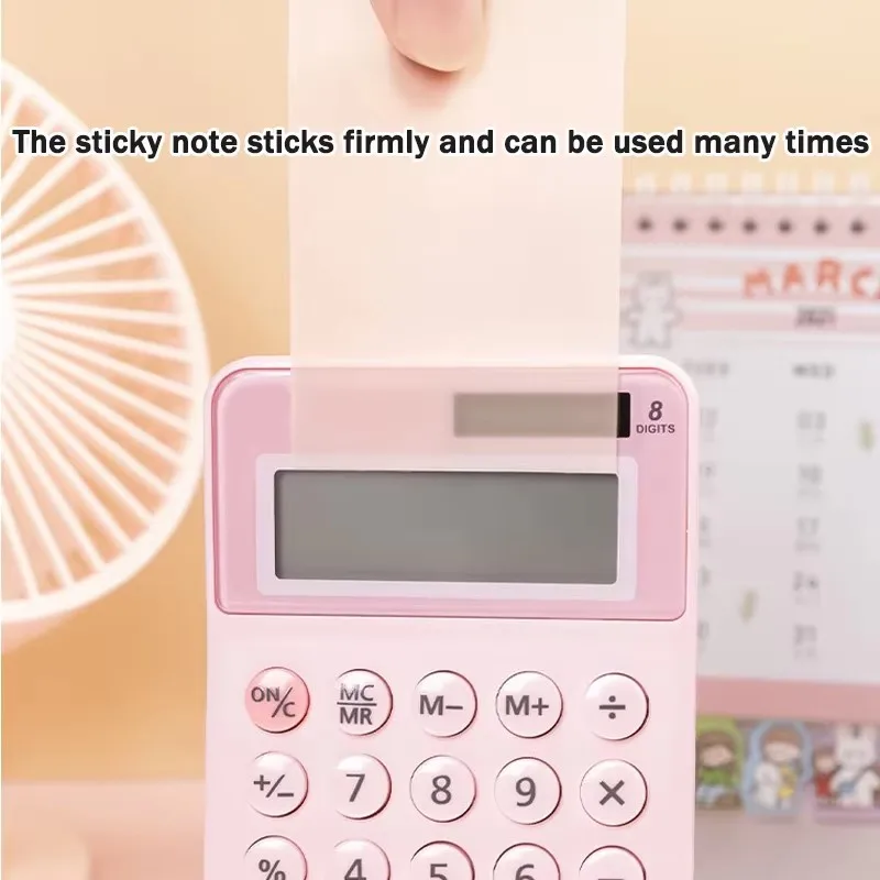 Reusable Friendly color transparent sticky notes waterproof high-value simple sticky strong sticky notes multi-color optional