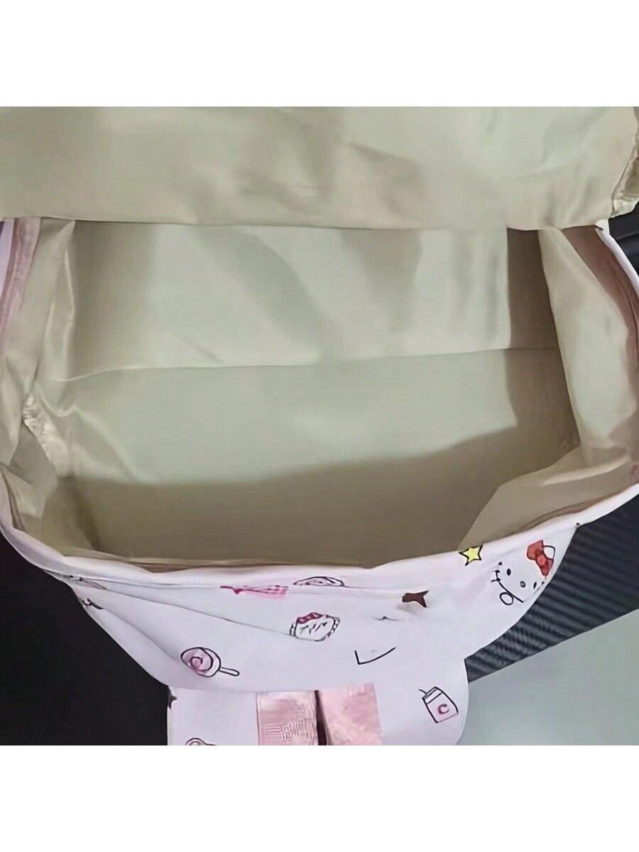 Zaino Sanrio, borsa elegante Kawaii, zaino Colorblock da donna, zaino pieghevole per esterni di grande capacità