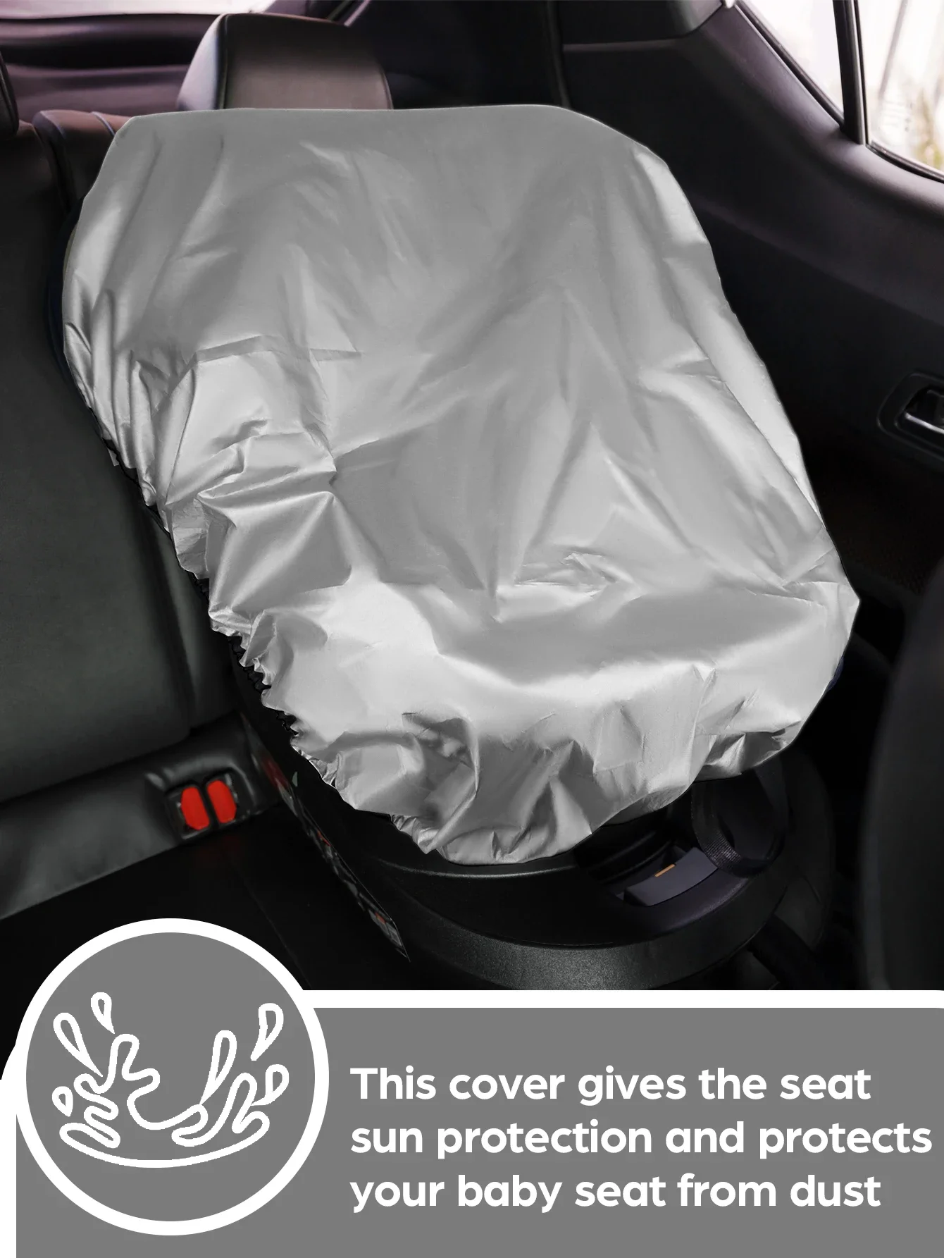 1pc assento de carro do bebê sun sombra capa bloqueia calor & sol uv cobre universal acessórios viagem do bebê
