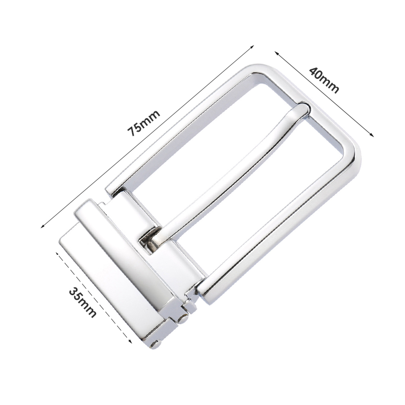 Vatlty ใหม่เข็มขัดหัวเข็มขัด35มม. สำหรับผู้ชายโลหะผสมสังกะสีแบบแข็งหัวเข็มขัดสีเงินมีสไตล์เข็มขัดแนวธุรกิจหัวเข็มขัดแบบกลัดของขวัญสำหรับผู้ชาย