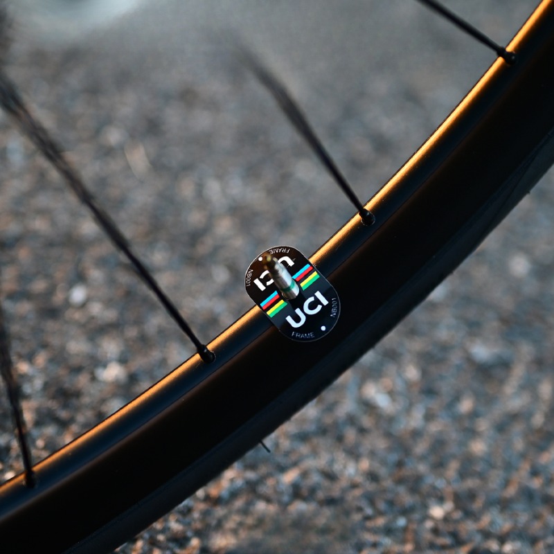 Pegatinas para llanta de válvula de bicicleta con certificación UCI, protector solar impermeable, pegatinas para válvula de neumático de bicicleta, calcomanías para ciclismo, decoración para bicicleta de montaña, 2 uds.