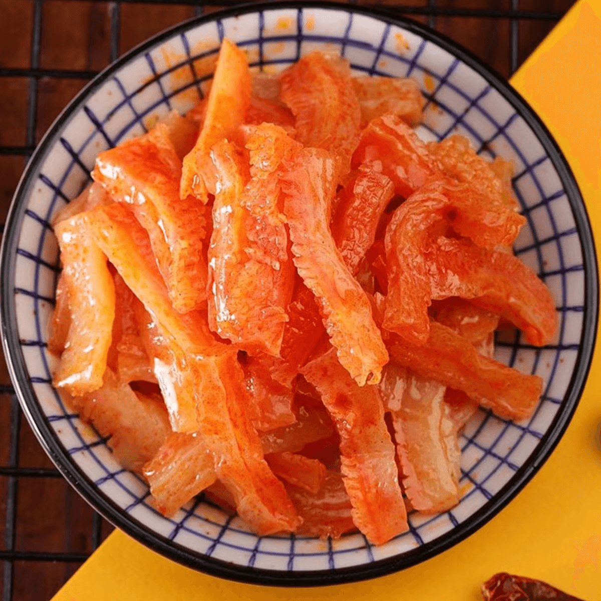 [3Packs] QUEYACHI Konjac Shreds, Spicy and Aromatic Flavor 0.56oz*3Packs*30 bags