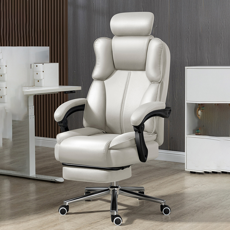 Nordic หรูหราหนังหมุนเก้าอี้คอมพิวเตอร์ห้องนั่งเล่นสบาย Lounge เก้าอี้ Ergonomic Office เก้าอี้ High-End เฟอร์นิเจอร์