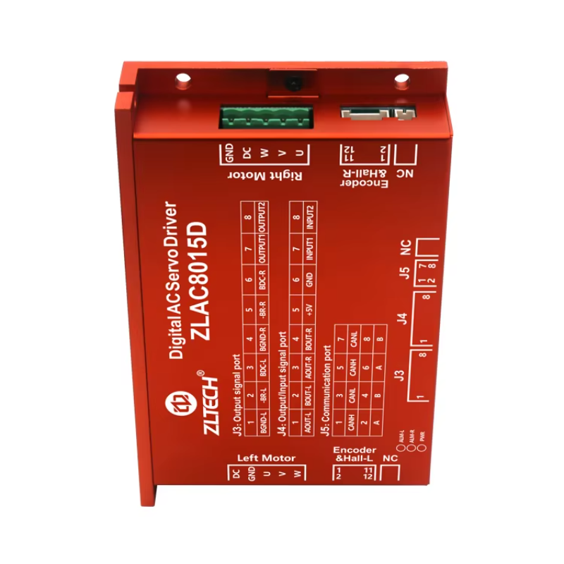 ZLTECH CE ROHS2.0 3 Phase 24V-48V 15A 500W CANOPEN RS485 Dual Channel Brushless DC Hub Motor Controller Driver For Mobile Robot