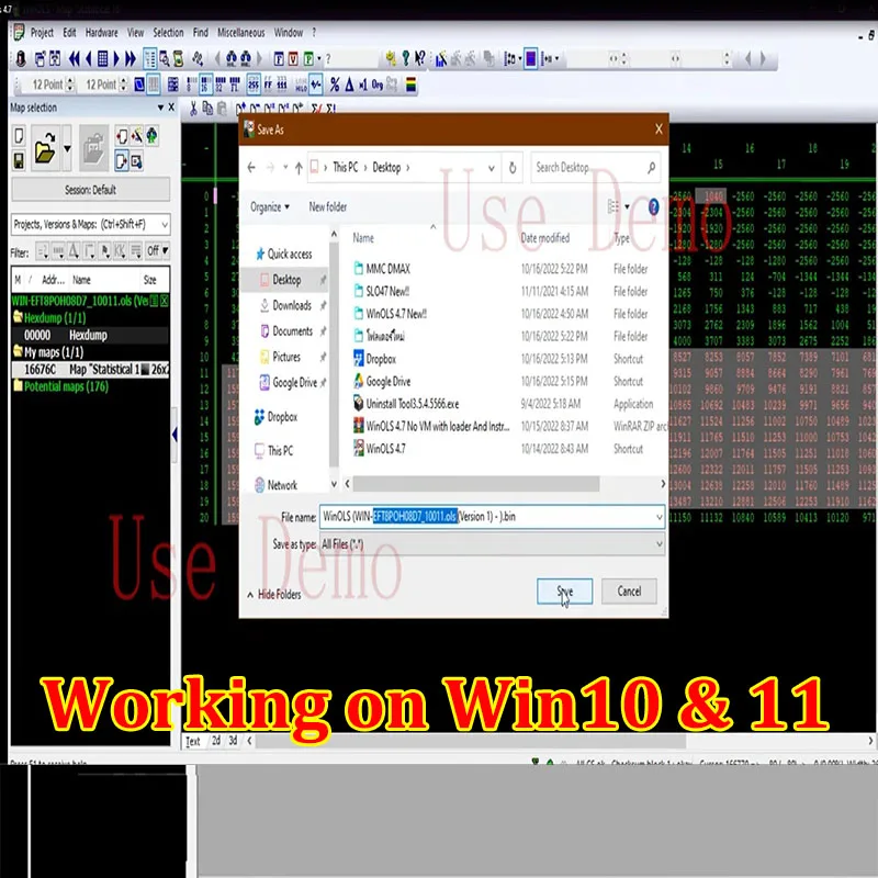 4 en 1 Winols 4.7 completamente activado + 108GB Damos Windows 7 10 11 No virtual multilingüe + ECM TITANIUM 1.61 + herramienta de servicio IMMO