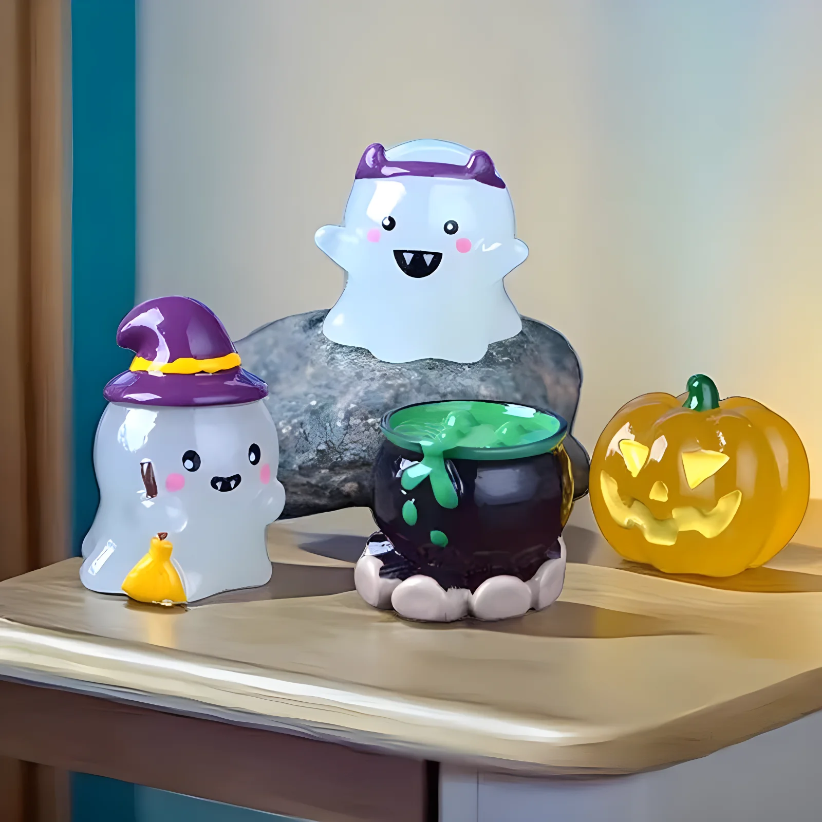 Light Up Your Halloween! 6PCS Multi-Purpose Glow Ornaments for Parties, Home, and Car Decor