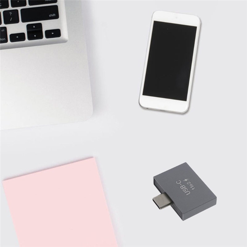 Mais novo usb c macho para duplo usb c fêmea divisor conversor adaptador conector de extensão para usb c pd carregador pc portátil