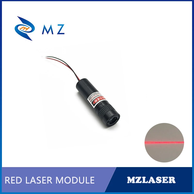 Hot Selling Compact Adjustable Focusing 635nm 1mw Lower Power Class II 3V 5V 12V 24V Red Line Laser Diode Module Industrial