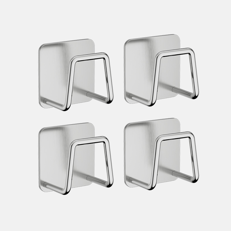 StaKitchen évier éponge support égouttoir support de rangement auto-adhésif en acier inoxydable fil boule chiffon brosse organisateur crochets muraux