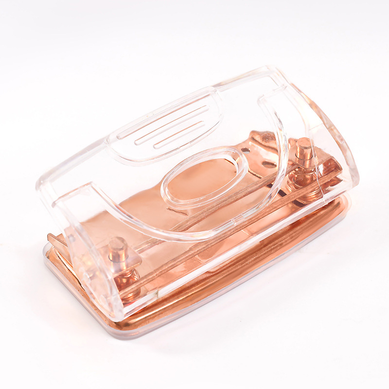 Fashion Rose Gold Stapler Desk Binder Book Paper Stapling Staple Remover Staples Hold Punch School Office Binding Supplies