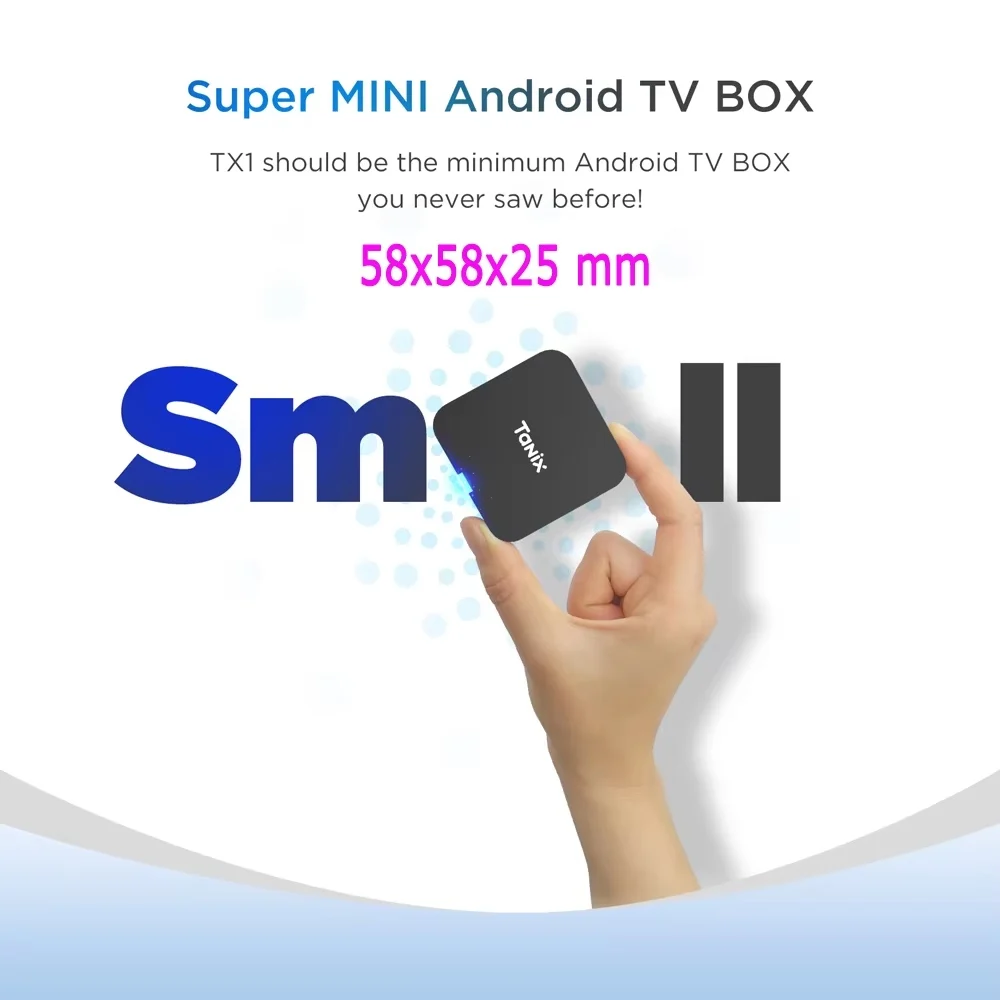 Tanix TX1 Android 10 กล่องทีวี 2.4G WIFI 4K 16GB 8GB Global Media Player
