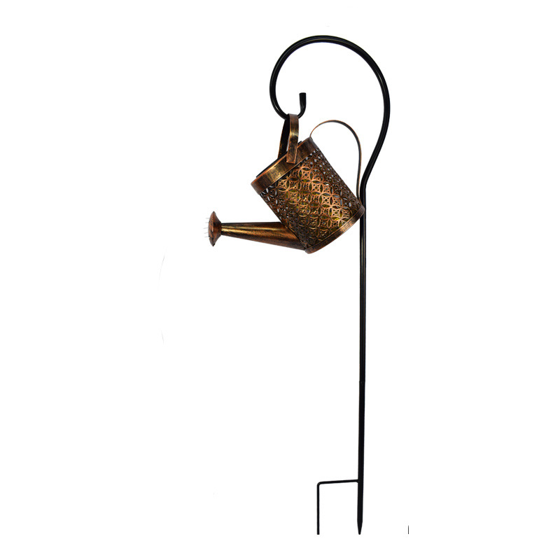 Arrosoir solaire étanche avec lumière en cascade, lumières solaires décoratives pour jardin, cascade