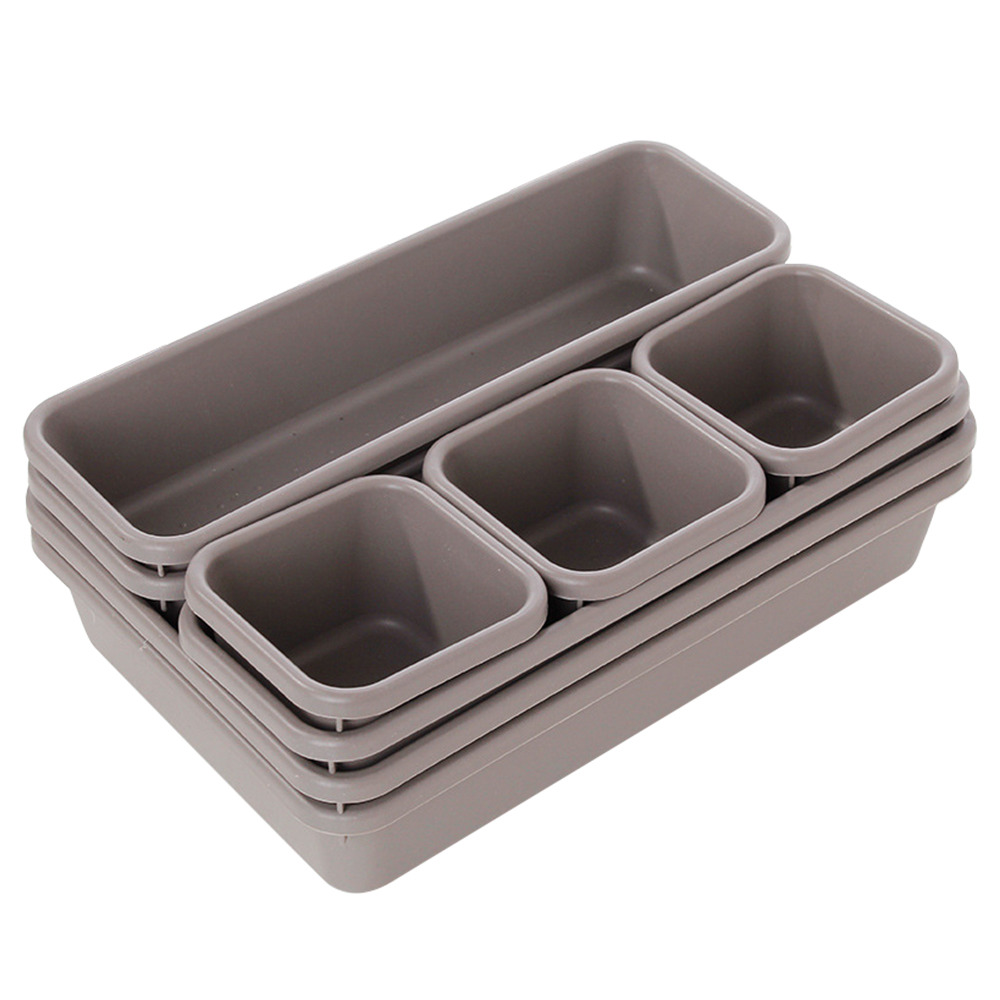 8 teile/satz Einstellbare Schublade Organizer Box Tabletts Make-Up Kosmetik Kleinigkeiten Teiler Halter Küche Badezimmer Schrank Schmuck Box