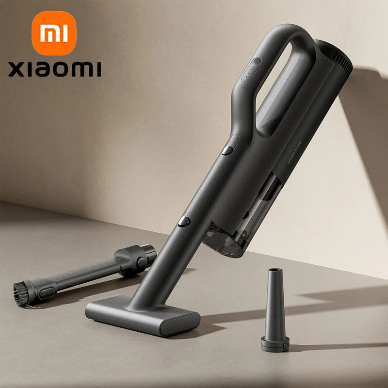 XIAOMI MIJIA-aspiradora de coche con succión de 21kPa, carga rápida tipo C, vaso para polvo de 150mL, para aspiradoras inalámbricas domésticas, batería de 2400mAh