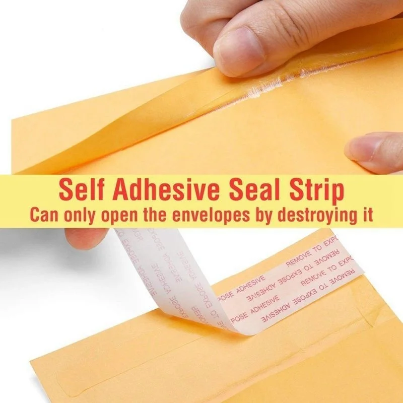 30 ชิ้น/ล็อตกระดาษคราฟท์ฟองซองกระเป๋าที่แตกต่างกันข้อมูลจําเพาะ Mailers จัดส่งซองจดหมาย Bubble Mailing Bag