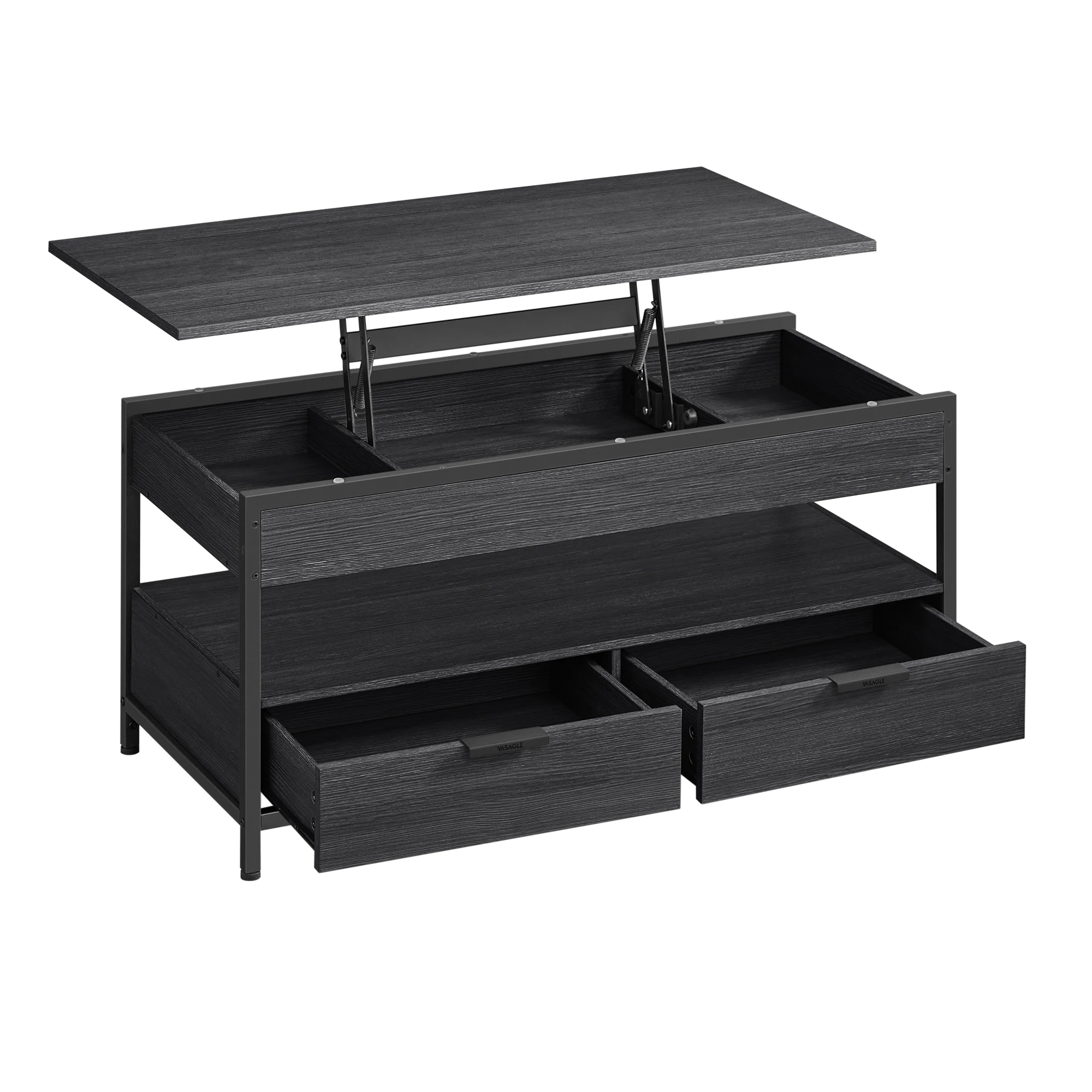 VASAGLE salontafel, in hoogte verstelbare woonkamertafel, salontafel