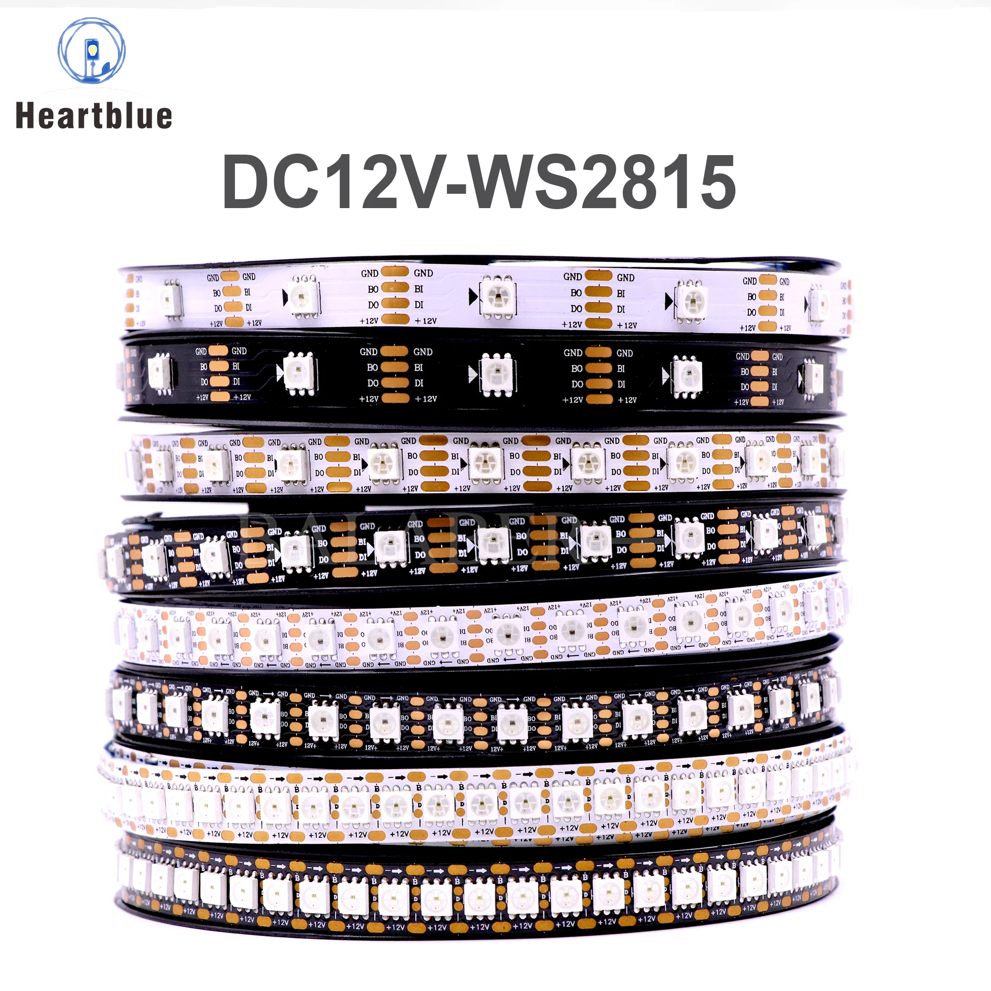 WS2811 WS2812 WS2813 WS2815 DC 5 В 12 В адресные и программируемые светодиодные ленты с изменением цвета для красочного освещения