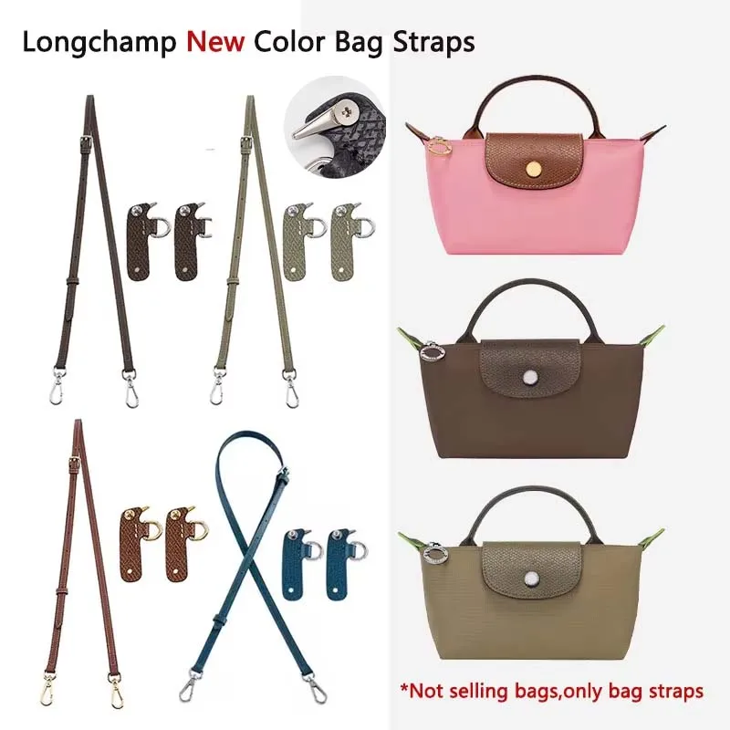 Tracolla di ricambio in pelle per borsa a tracolla adatta per il nuovo mini tracolla Longchamp 2024 senza modifica di perforazione