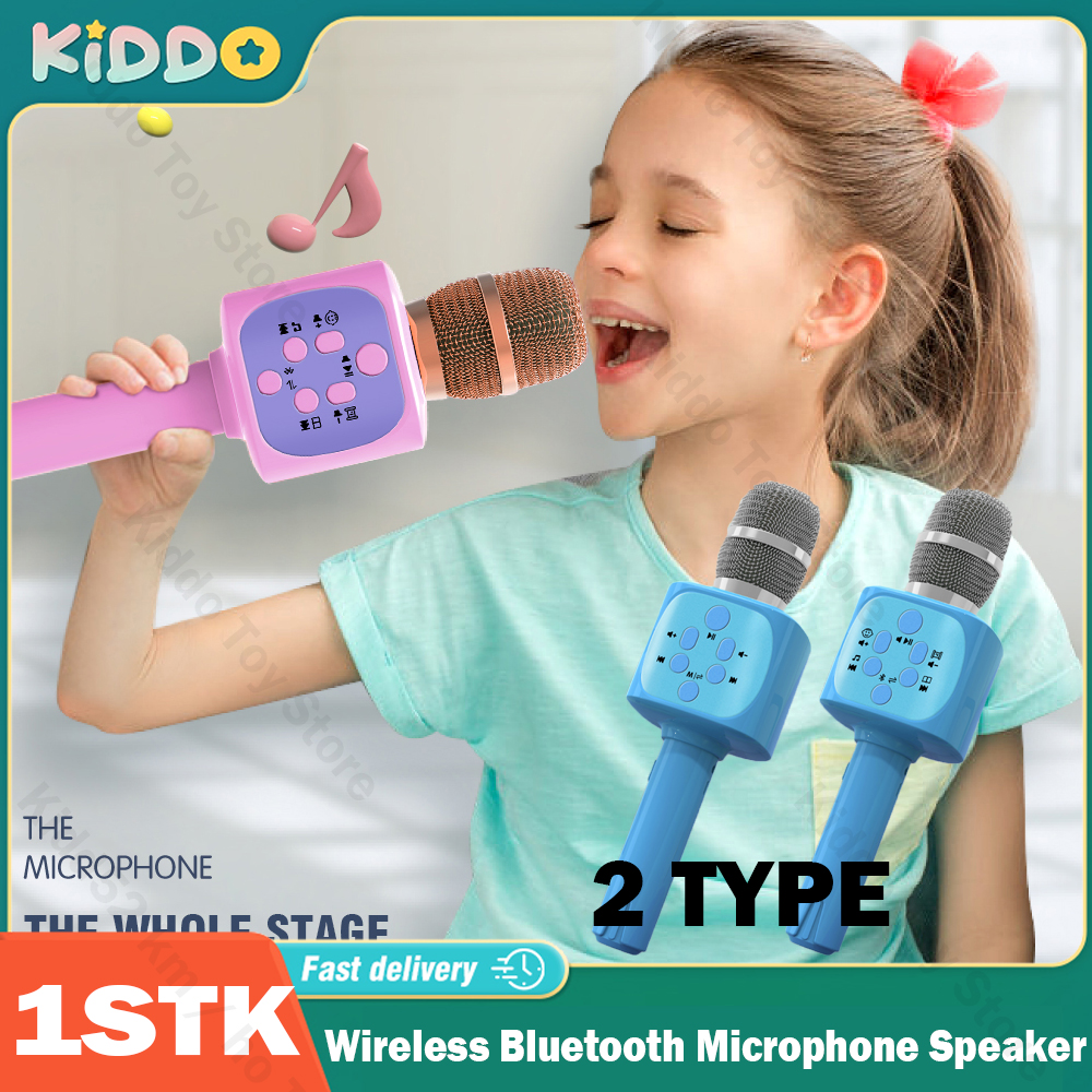 Handheld Wireless Bluetooth Karaoke Mikrofon Lautsprecher für Kinder Home Party Singen Maschine Mikrofon Spaß Spielzeug für Kind Weihnachten