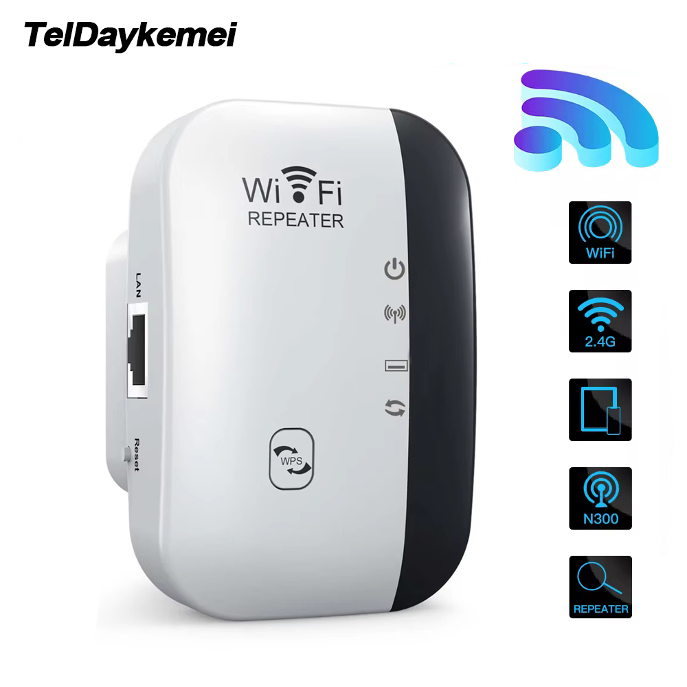 Ue/eua plug 300mbps repetidor wi-fi sem fio 2.4g roteador extensor de alcance wi-fi amplificador de sinal 802.11n adaptador de placa de rede