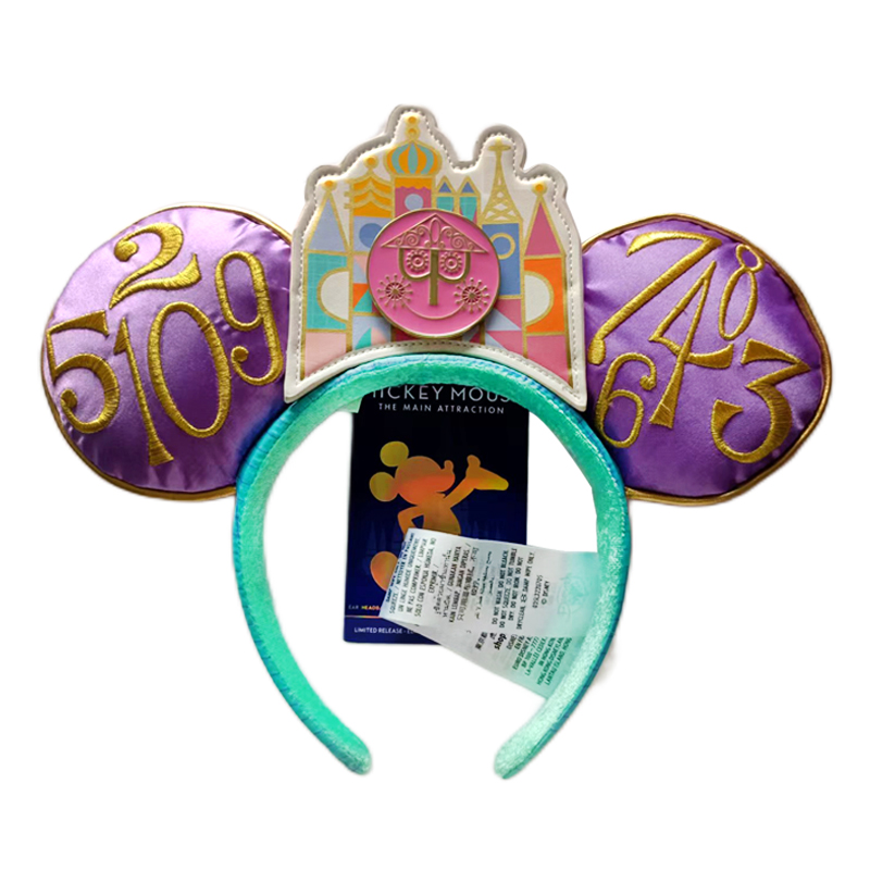 การ์ตูน Minnie Mouse หูแถบคาดศีรษะเจ้าหญิงเงือกใหญ่เลื่อม Bows หูเครื่องแต่งกายคอสเพลย์ตุ๊กตาผู้ใหญ่/เด็กแถบคาดศีรษะของขวัญ