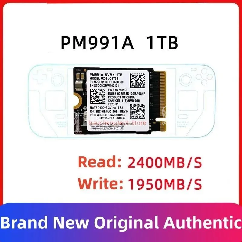 PM9B1 256GB PCIe4.0X4 SSD PM991a 128GB 512G 1T M.2 NVMe 2230 2242 2280 1TB Unidade de estado sólido PCIe3.0x4 para SAMSUNG