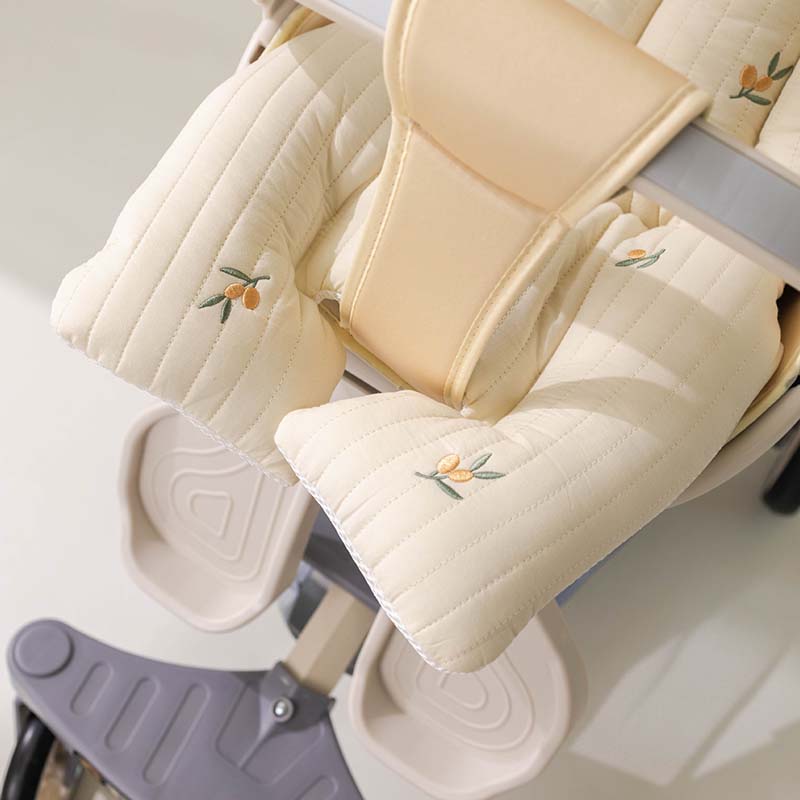 Cojín grueso para asiento de cochecito de bebé, alfombrilla de algodón transpirable, accesorios para cochecito de recién nacido