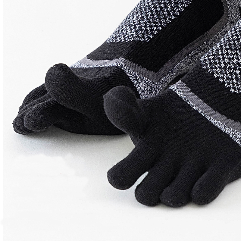 5 Paar Zehensport-Kurzsocken für Herren, dickes Kompressionsnetz, langlebig, für Fitness, Fahrrad, Laufen, Outdoor, Basketball, Reisen, 5-Finger-Socken