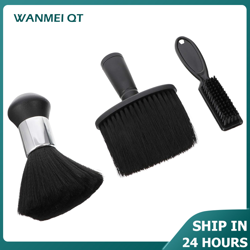 Colector de polvo para el cuello de 2/3 piezas, cepillo de Limpieza del cabello para peluqueros, recolector de polvo para el cuello, herramienta de cepillo de limpieza de cuchillas para salón de peluquería