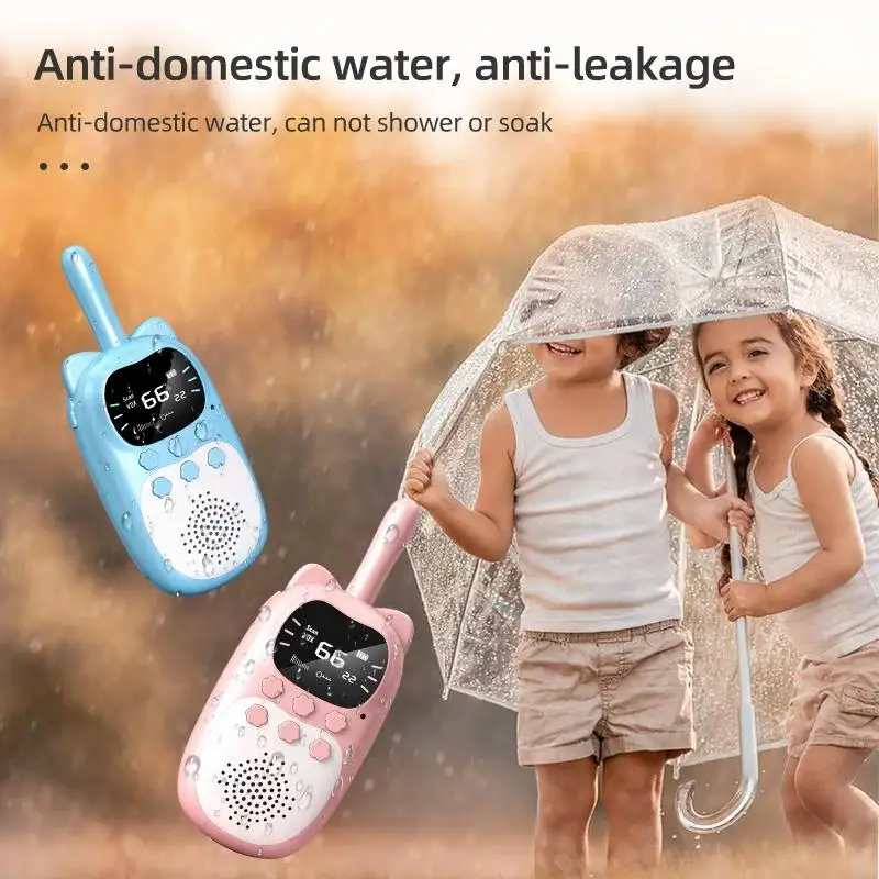 Walkie Talkie nuevo, 2 uds., juguetes electrónicos de larga distancia para niños, Radio para bebés, teléfono para niños y niñas, regalo de cumpleaños y Navidad