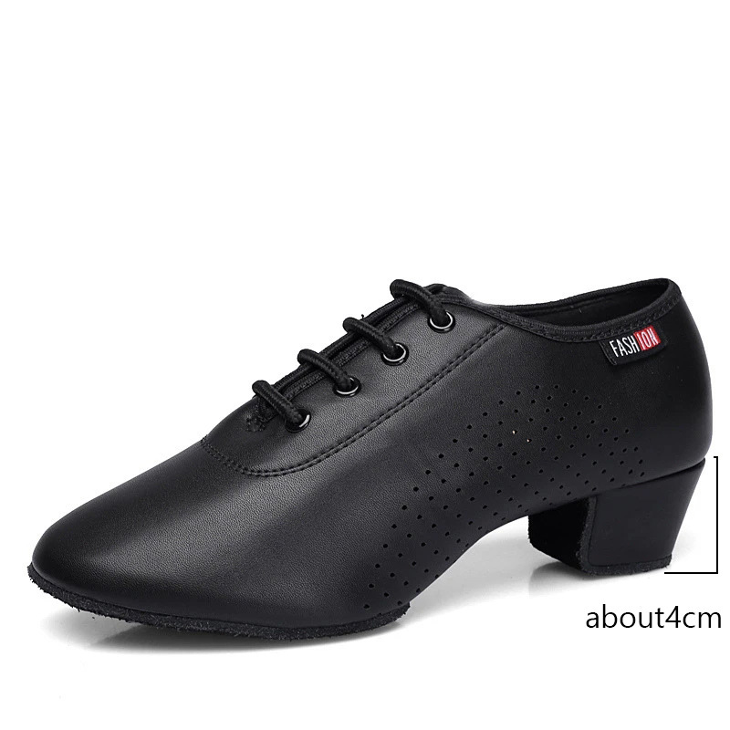 Frauen Latin Dance Schuhe Ballsaal PU Leder Damen Mädchen Moderne Jazz Dance Schuhe Silber Schwarz Salsa Tanzen Schuhe Lehrer Schuh