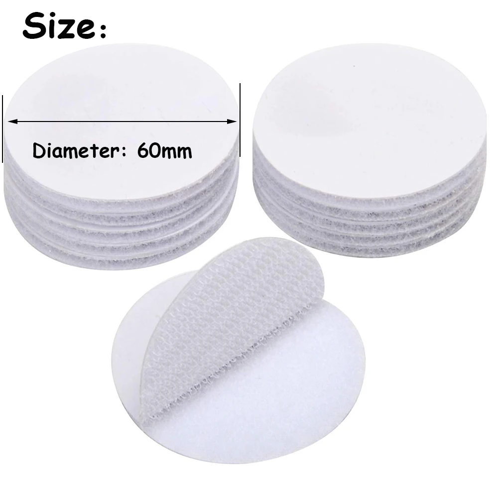 60Mm Tự Dính Móc Vòng Băng Buộc Miếng Dán Dính Chấm Bi Móc Và Vòng Thắt Dành Cho Giường Sofa Trải Thảm chống Trơn Trượt