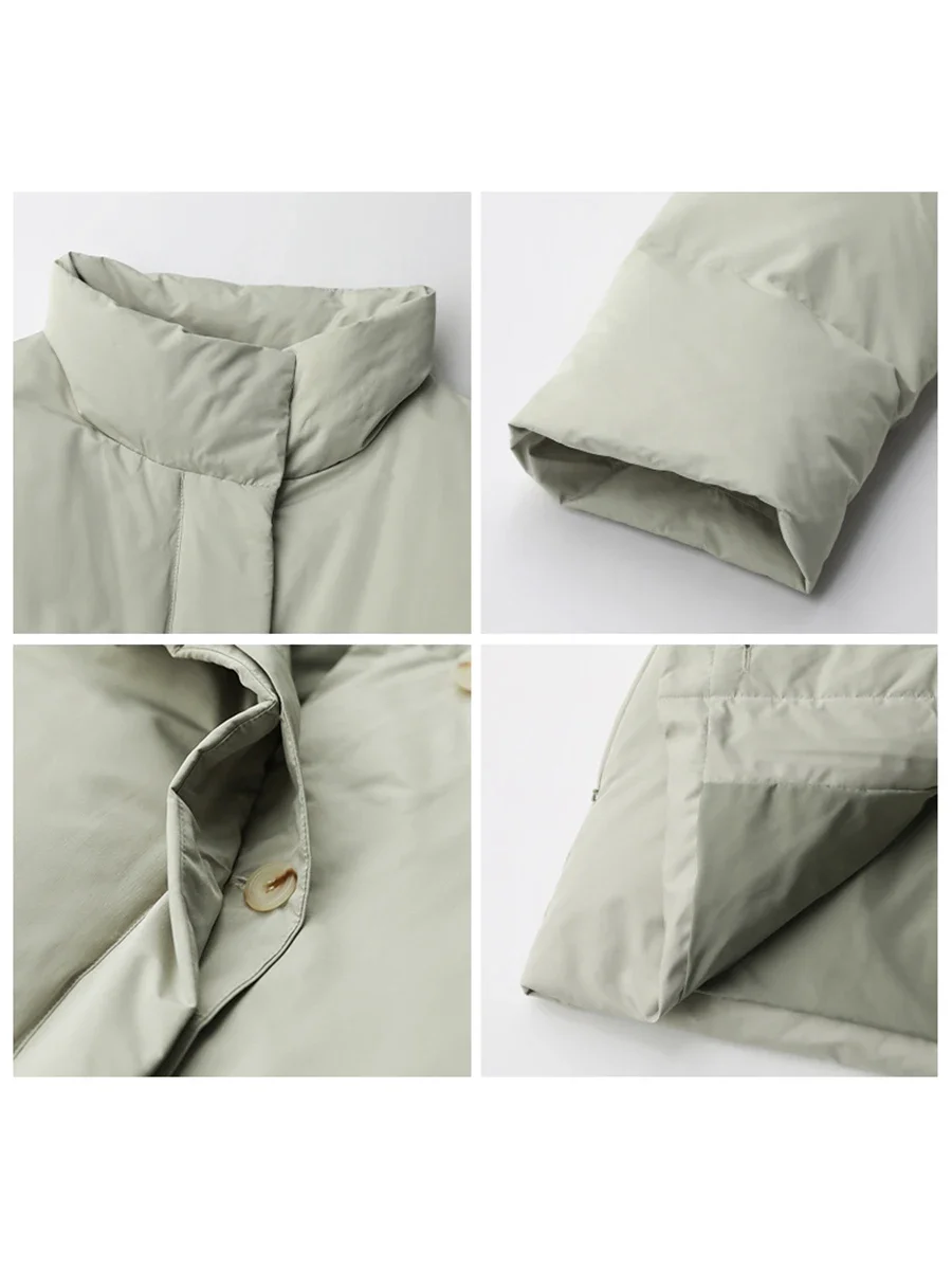 แจ็กเก็ตขนเป็ด90% ลำลองสำหรับผู้หญิง, เสื้อแจ็คเก็ตลำลองผู้หญิงสไตล์เกาหลีแบบเสื้อขนเป็ดเสื้อแจ็คเก็ตทรงหลวมเสื้อแจ็คเก็ตฤดูใบไม้ร่วงฤดูหนาว2023สำหรับผู้หญิง