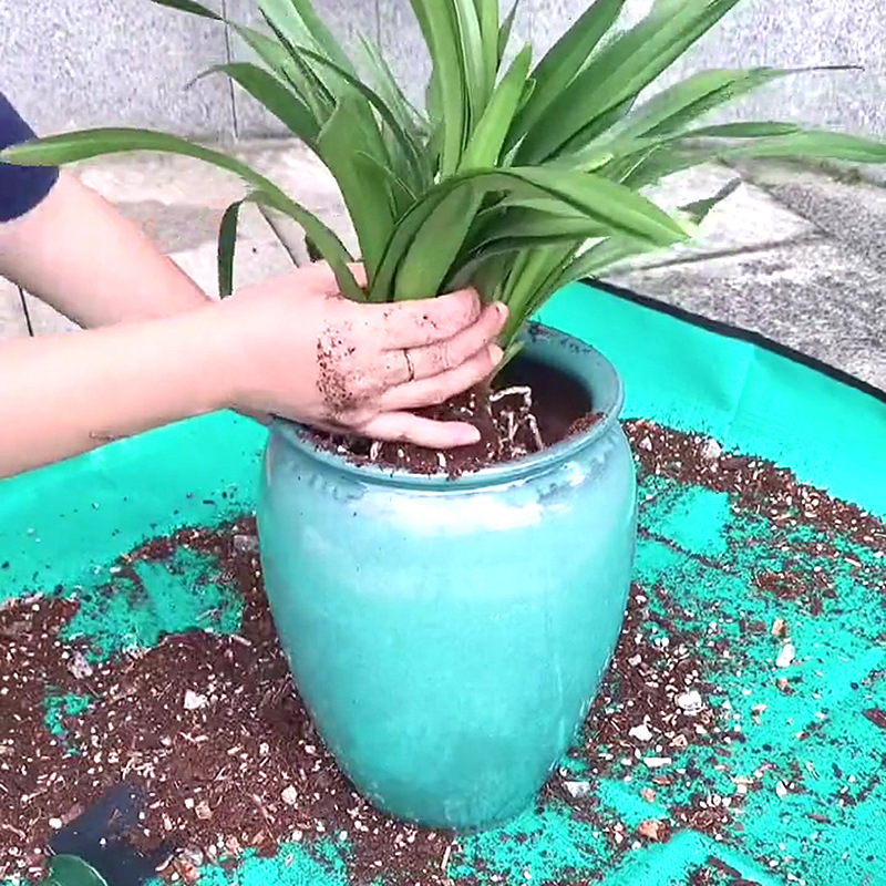 1 個植栽マット 50 センチメートル-100 センチメートルガーデニングポッティングパッド折りたたみ園芸植物植木鉢移植防水マット