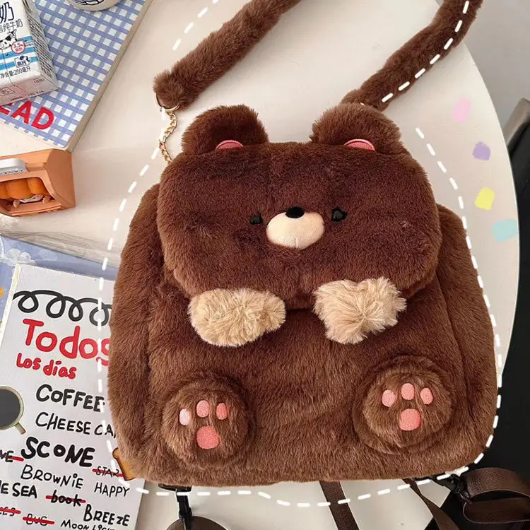 Japanischer Rucksack Cartoon Große Kapazität Aufbewahrungstasche Schultasche Student Umhängetasche Schultasche Kawaii Plüschbär
