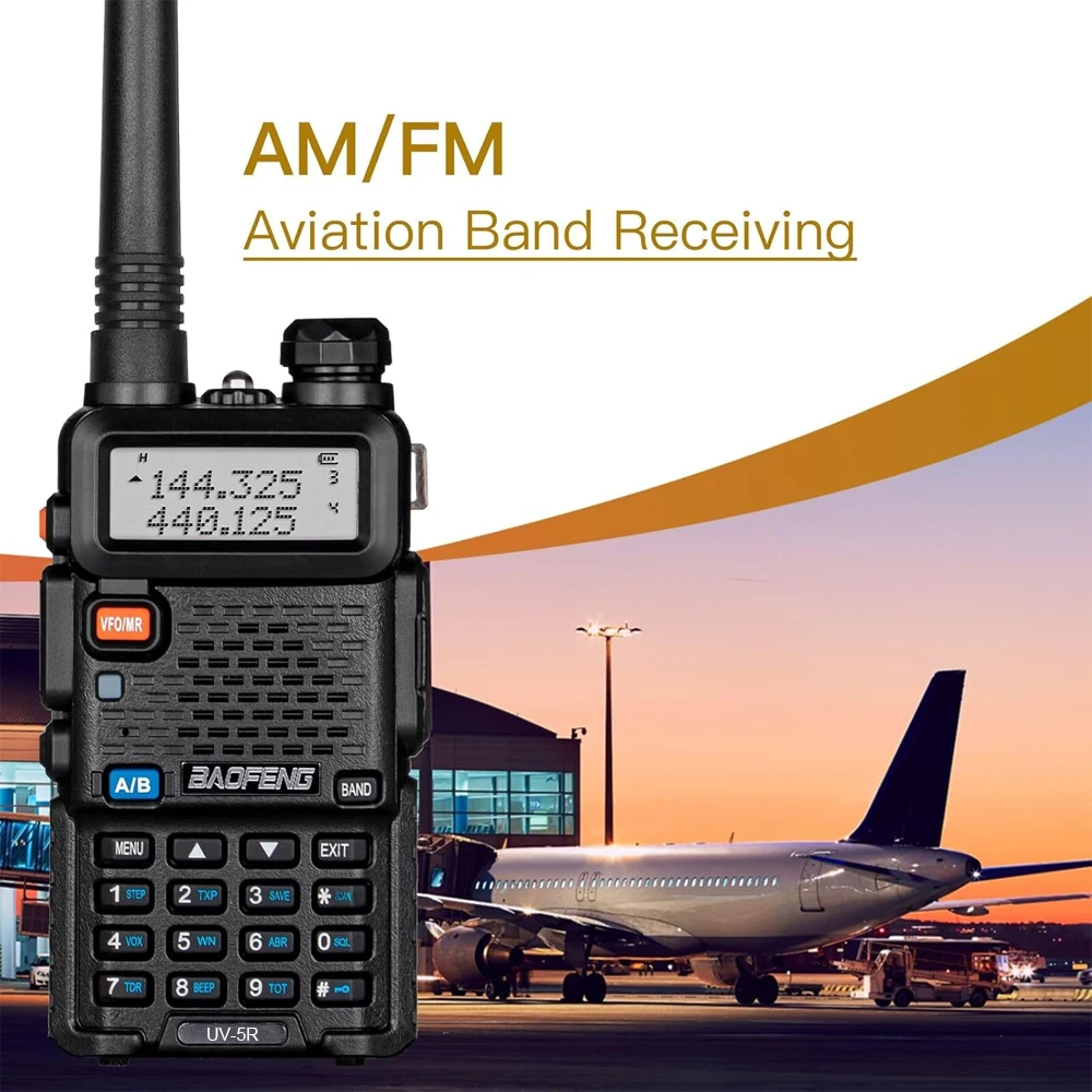 BAOFENG UV-5R Vero 8W Radio bidirezionale dual band ad alta potenza Walkie portatili portatili a lungo raggio Talkie per la caccia