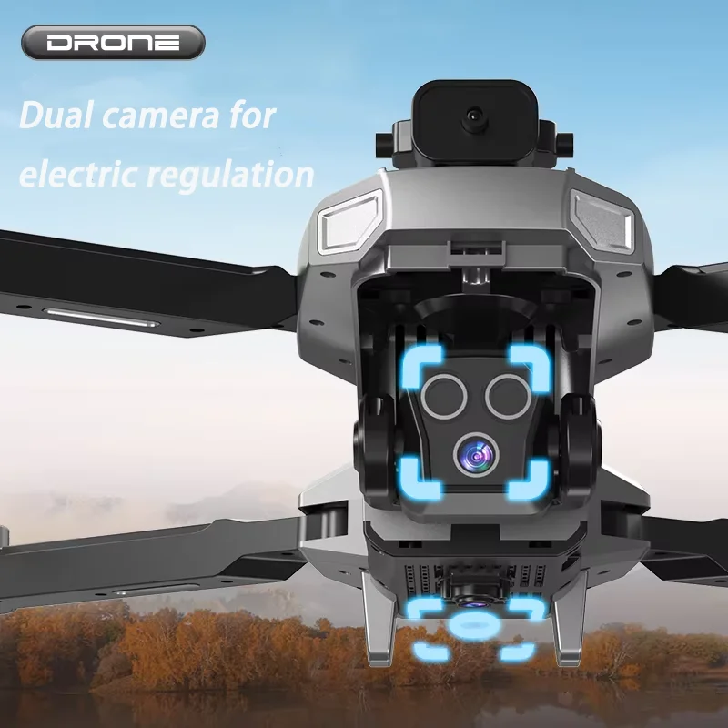 Drone profissional hd 4k com câmera dupla wifi fpv, drone para evitar obstáculos, fotografia aérea e câmera drone, brinquedo de aniversário