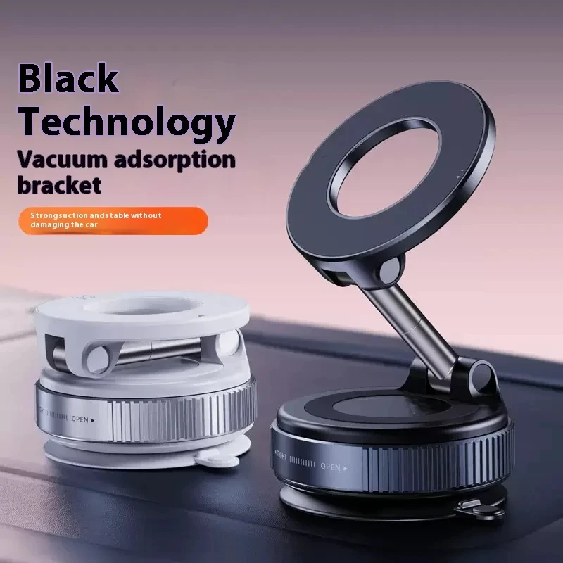 K007 Soporte magnético fuerte para teléfono de coche Diseño plegable 360 °   Soporte de vacío ajustable para coche/escritorio/baño/uso universal