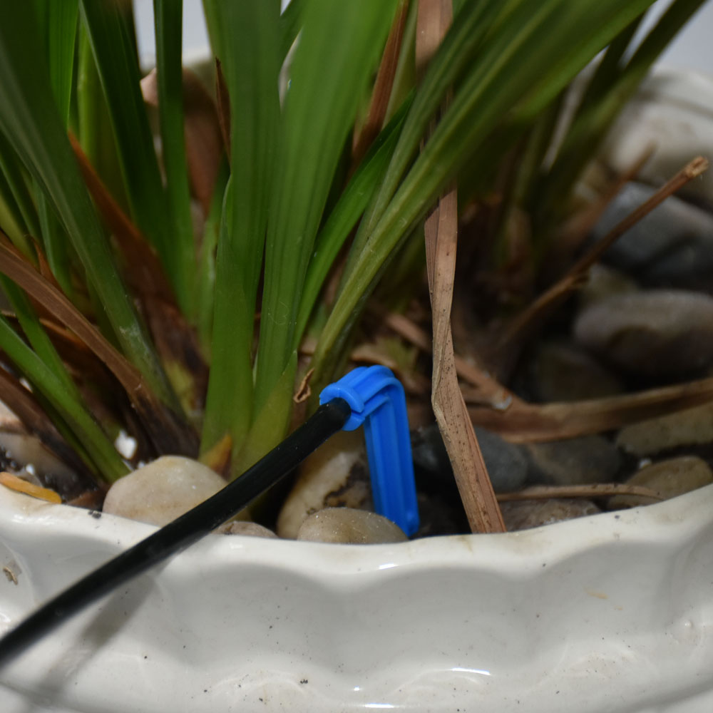 Microgoteo de 2L, 4L, 8L, microirrigación, conector cuentagotas de flecha de 1/2/4 vías, divisor de agua cruzado, emisor, sistema de riego de flecha por goteo