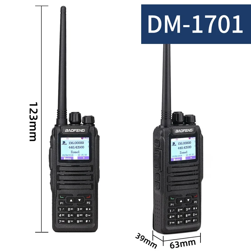 Baofeng Dmr 1701 Open Gd77 Walkie Talkie Digital Modo Dual Radio Analógica Bidireccional Abierto Gd77 Ranura de Tiempo Dual Nivel 1 + 2 Dr 1801