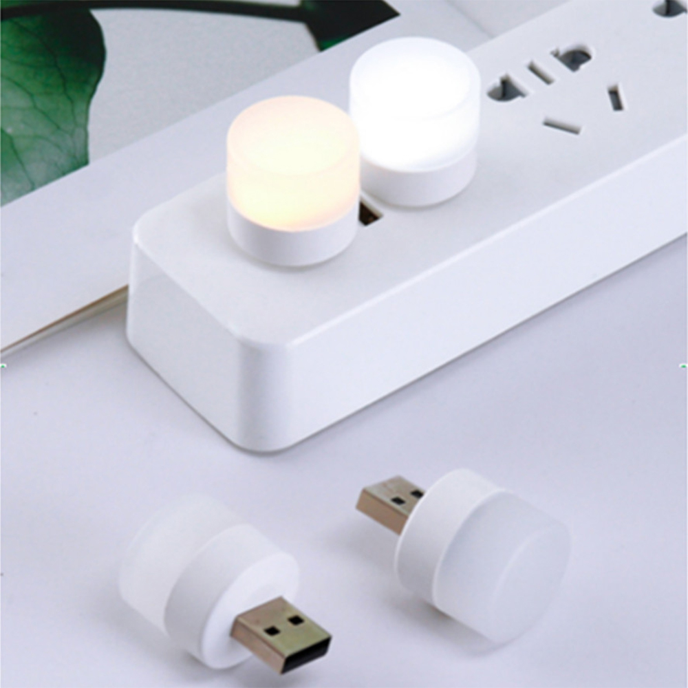 USB Light Mini LED Lamp Lights Table Room Plug Night Book Reading Decorating Items Warm White Eye Protections Wholesale Bedroom