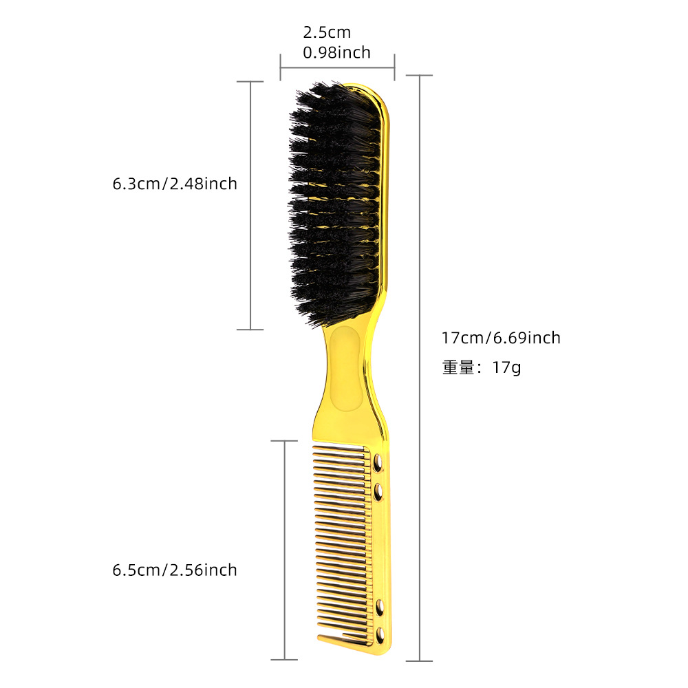 Double-sided Combs Brush Beard Styling Brushes Shave Face Beard Cleaning Brush Broken Hair Remove Combs Salon Tools Accessories