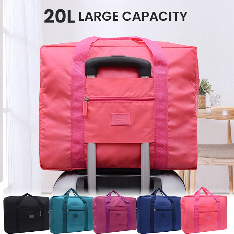 Faltbare Reisetasche, leichte Reisetasche für Damen und Herren, Tragetasche, Handgepäcktasche, Weekender-Übernachtungstasche