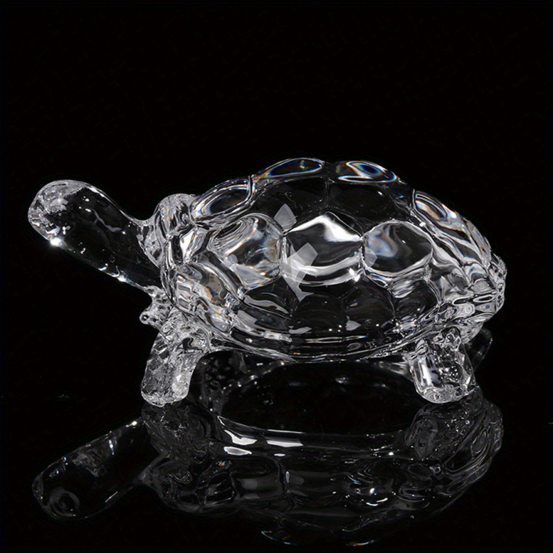 A Crystal Turtle Ornament, Mini Turtle Statue, Lucky Ornament, Suitable for Home Office Desk Decoration, Home Decoration