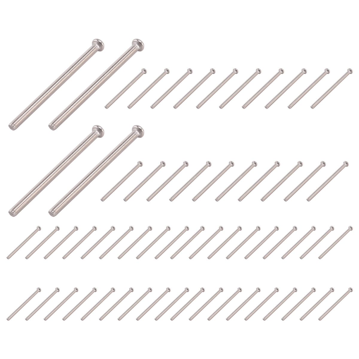 ABFA M2.5 x 40mm 304 Parafusos de cabeça redonda Phillips de aço inoxidável 60 unidades