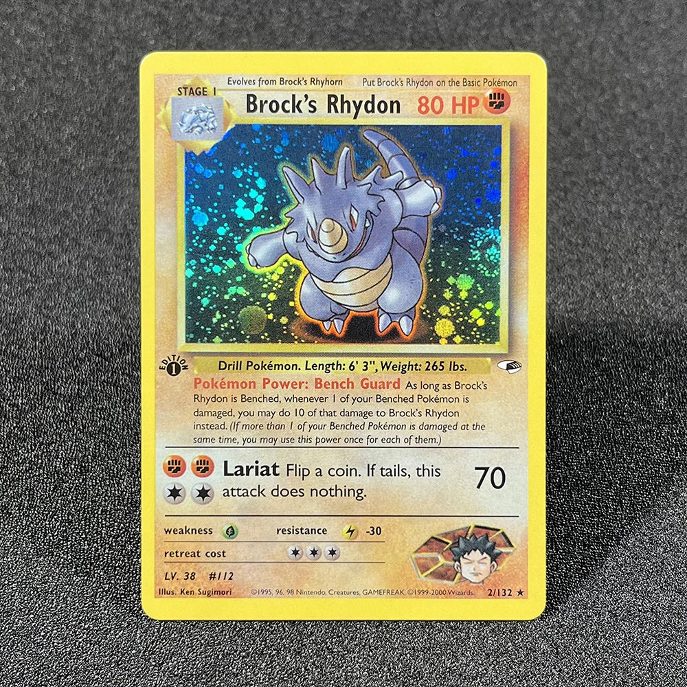 Pokémon Single Cards Gym Heroes (G1) Sabrina's Gengar Erika's Vileplume Blaine's Moltres Коллекция фольгированных карточных игр PTCG PROXY