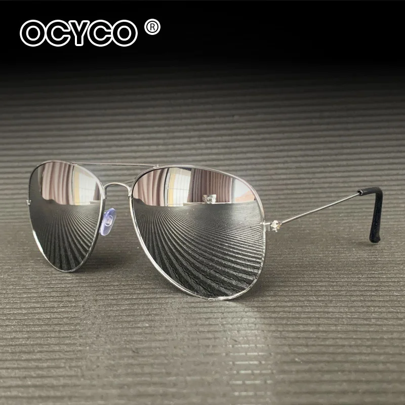 OCYCO, gafas de sol de moda para hombres y mujeres, gafas de sol de Metal para conducir, para pescar, gafas de marca de lujo, gafas de moda Ins populares UV400