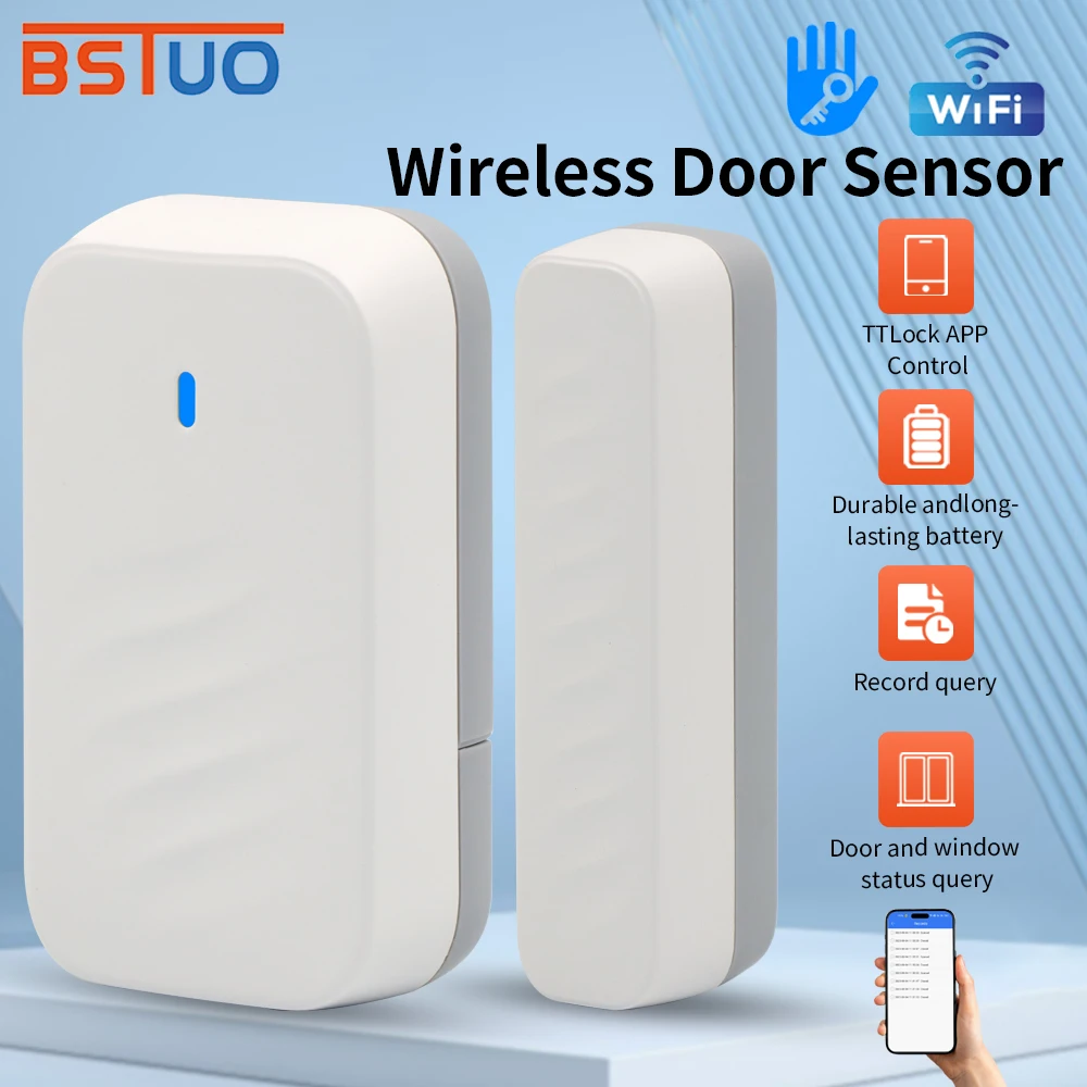 2,4 GHz Wireless TTLOCK Türsensor Türkontakterkennung Windows Open Close Status DS3 Funktioniert mit G2 TTLOCK App Smart Locks