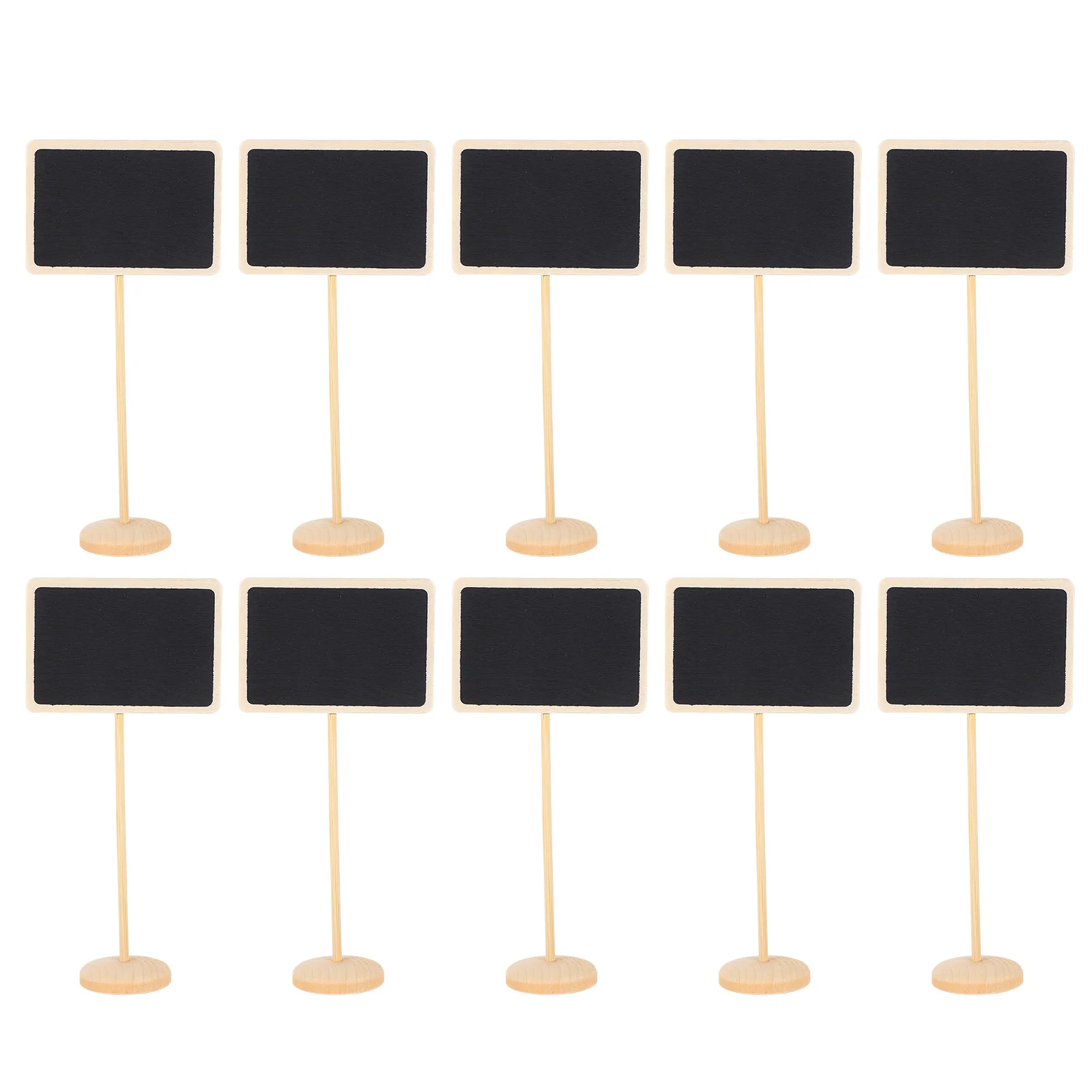 10 Pcs Mini Chalkboard Sign Wooden Message Board Small Blackboard Mini Memo Boards Erasable Tabletop Decor Presentation Supplies